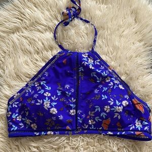Ted Baker blue floral halter swim bikini top (5)